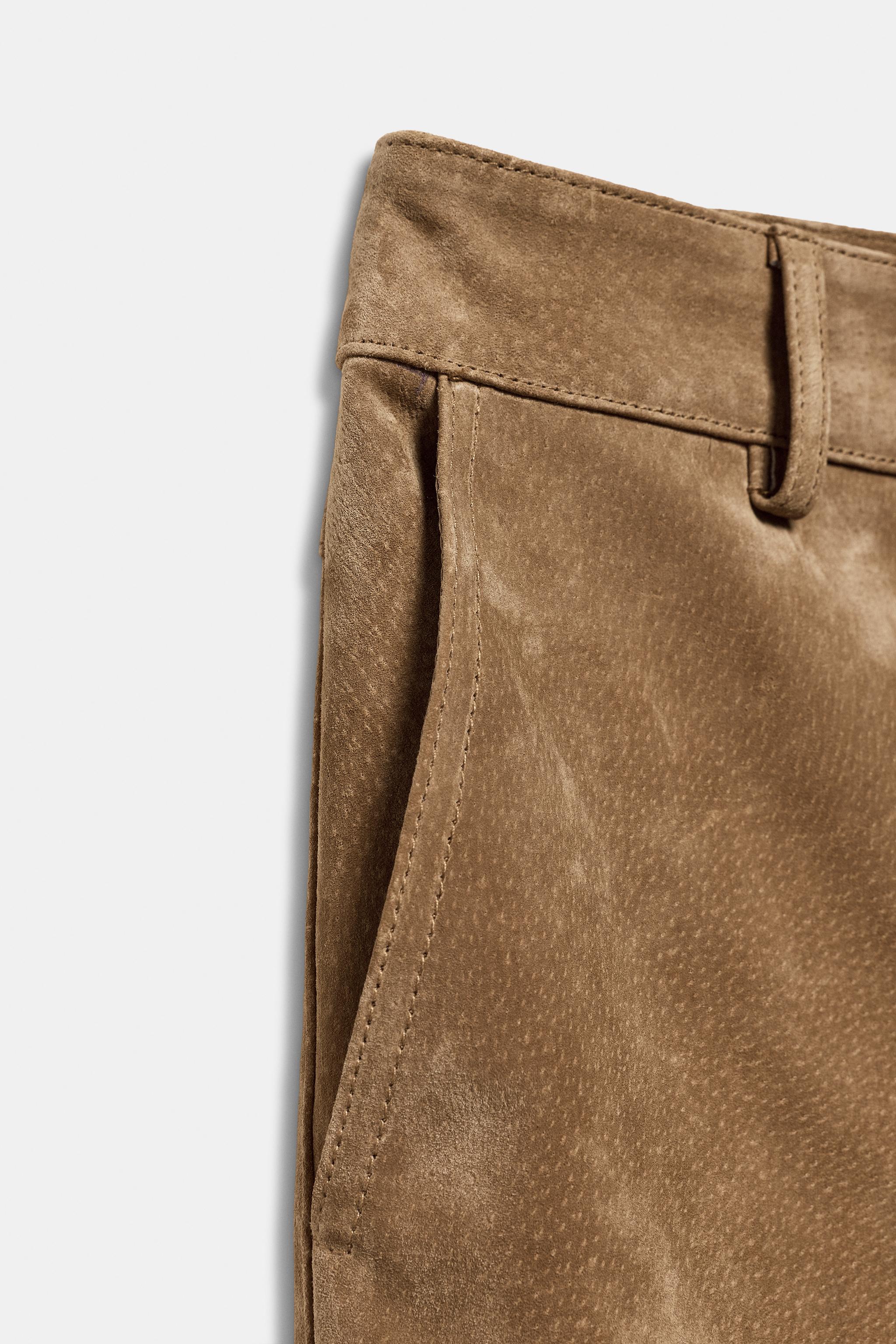 100% SUEDE LEATHER PANTS